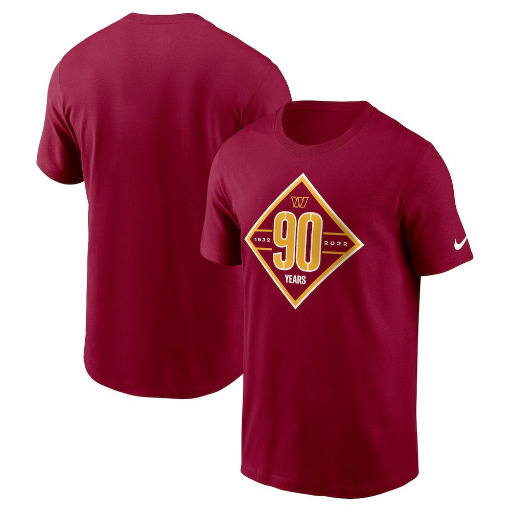 Nike Washington Commanders 90th Anniversary T-Shirt Burgundy