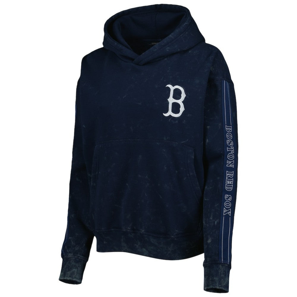 Boston Red Sox The Wild Collective Women's Marble Pullover Hoodie - Navy - MLB Online