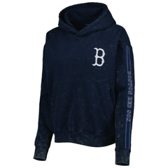 Boston Red Sox The Wild Collective Women's Marble Pullover Hoodie - Navy - MLB Online