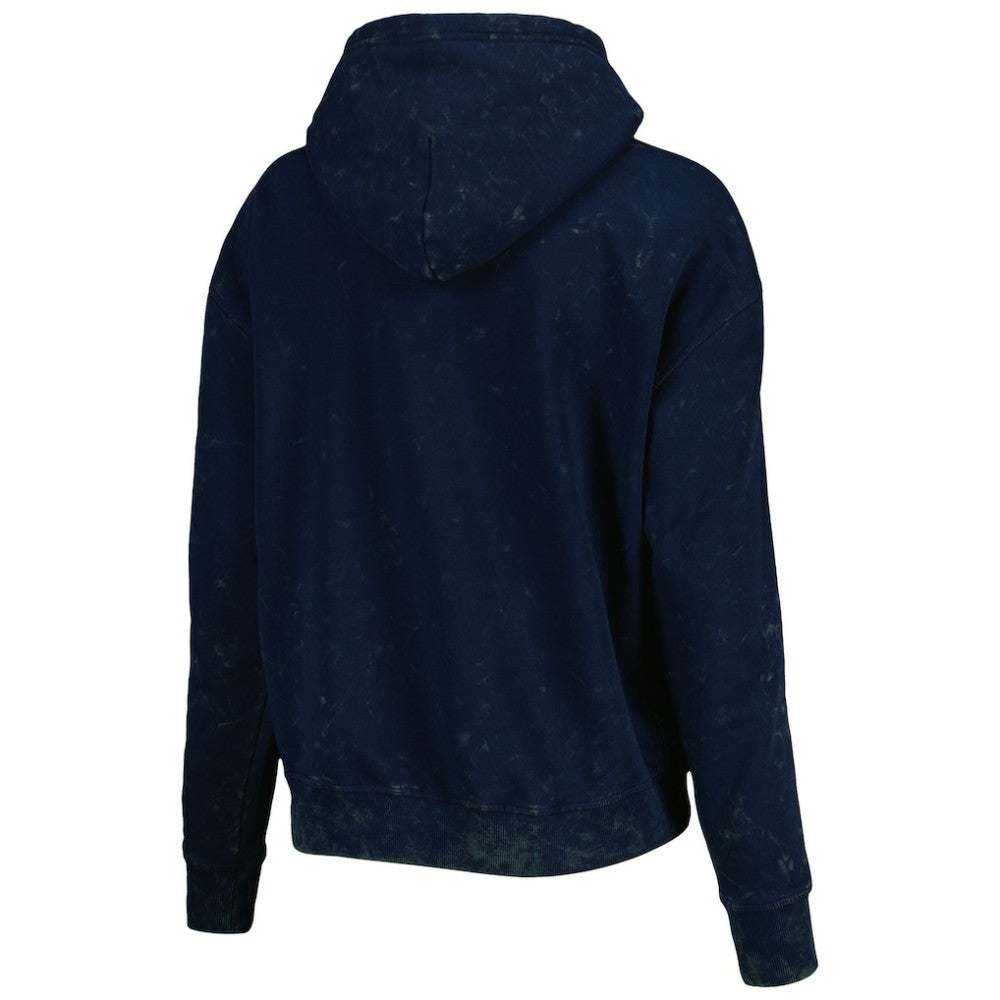 New York Yankees The Wild Collective Women's Marble Pullover Hoodie - Navy - MLB Discount