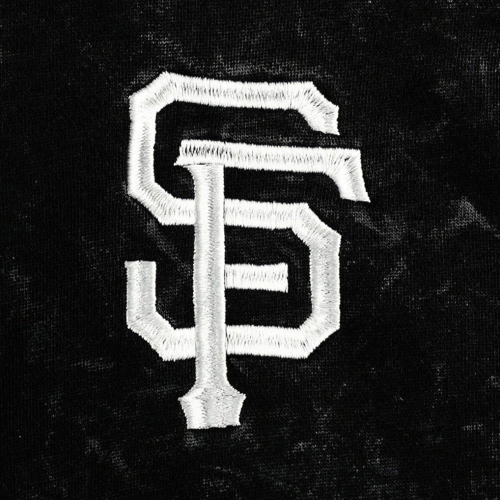 San Francisco Giants The Wild Collective Women's Marble Pullover Hoodie - Black - MLB on Sale
