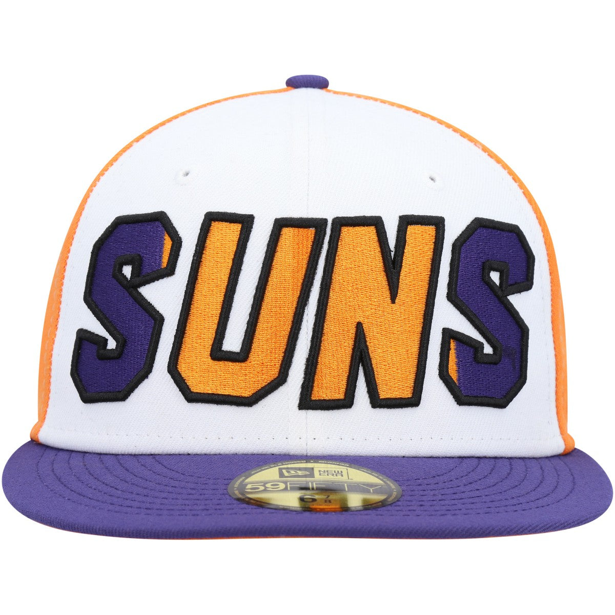 Phoenix Suns Back Half 9FIFTY Fitted Hat White/Purple | New Era US