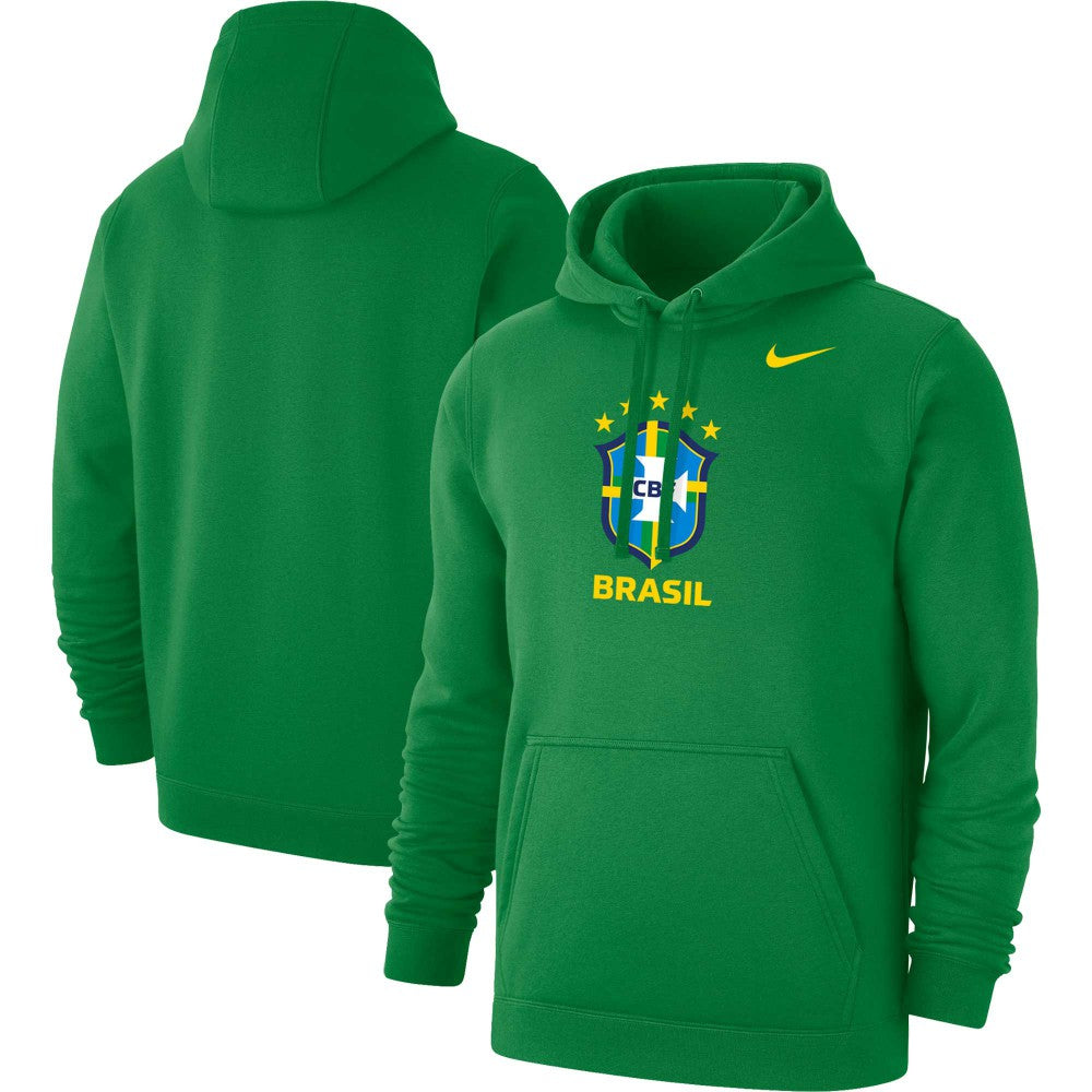 Brazil National Team Club Primary Pullover Hoodie Green - Nike for sale