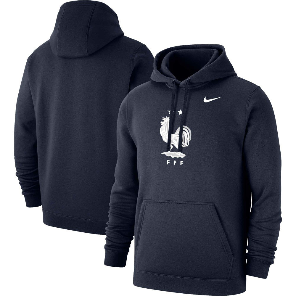 France National Team Club Primary Pullover Hoodie Navy - Nike