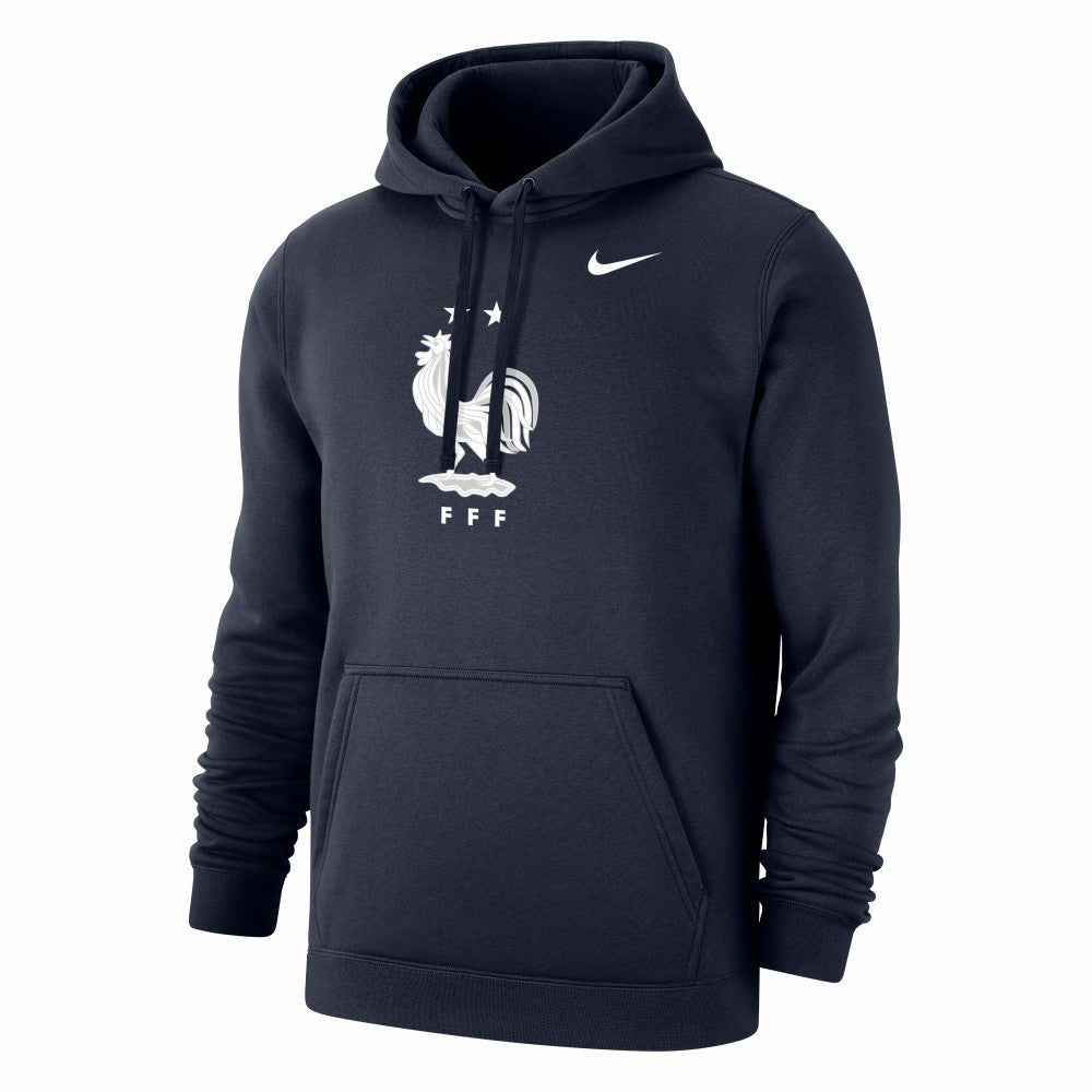 France National Team Club Primary Pullover Hoodie Navy - Nike