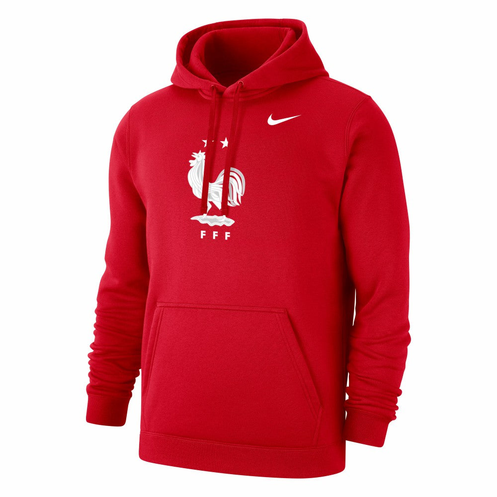 France National Team Club Primary Pullover Hoodie Red - Nike
