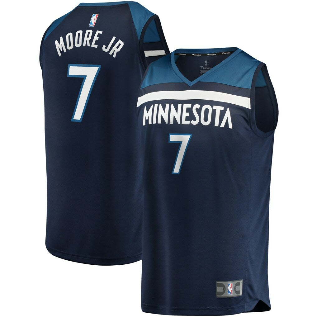 Wendell Moore Jr. Minnesota Timberwolves 2022 NBA Draft First Round Pick Fast Break Replica Player Jersey Icon Edition Navy | Fanatics Lifestyle