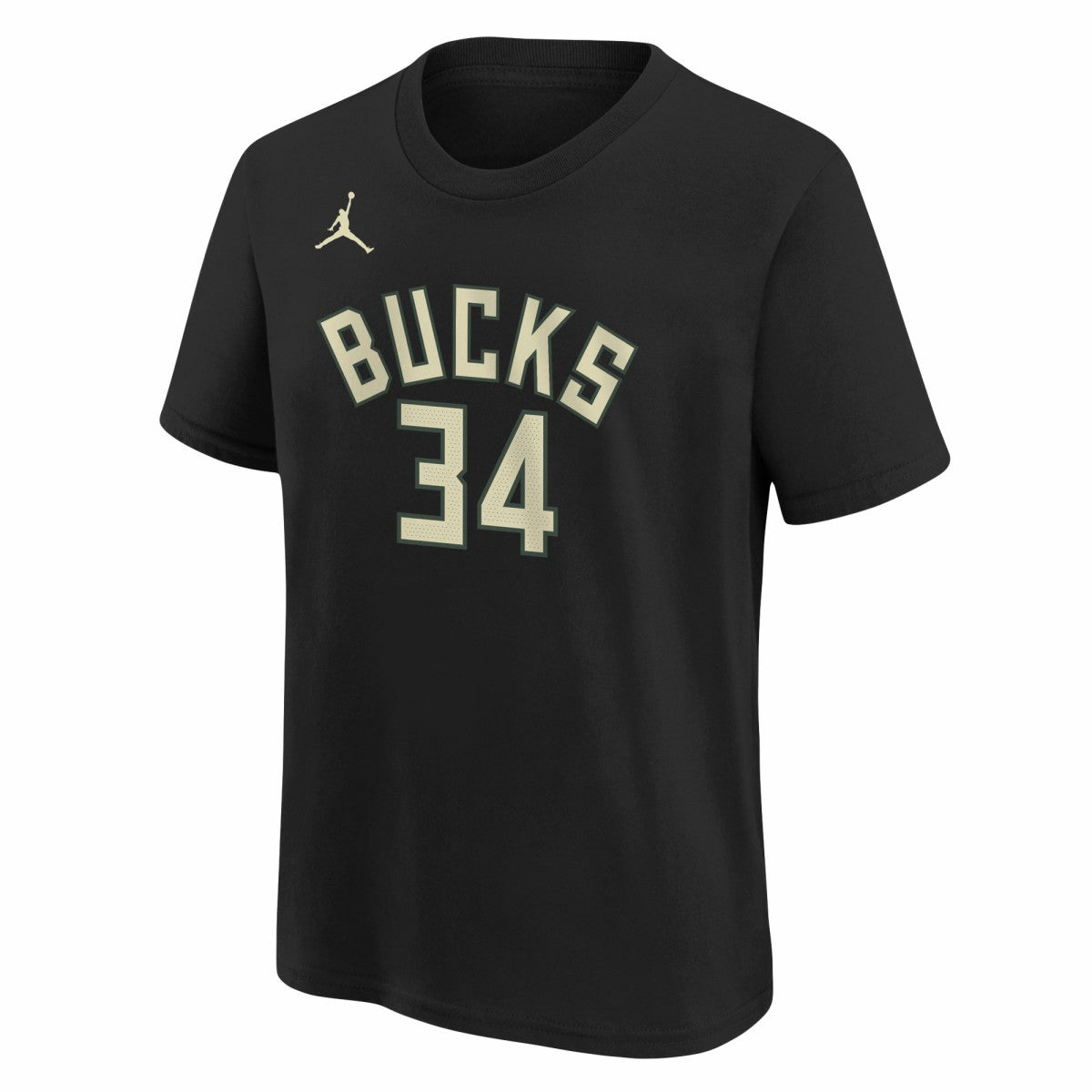 Giannis Antetokounmpo Milwaukee Bucks Jordan Brand Youth Statement Edition Name & Number Player T-Shirt Black