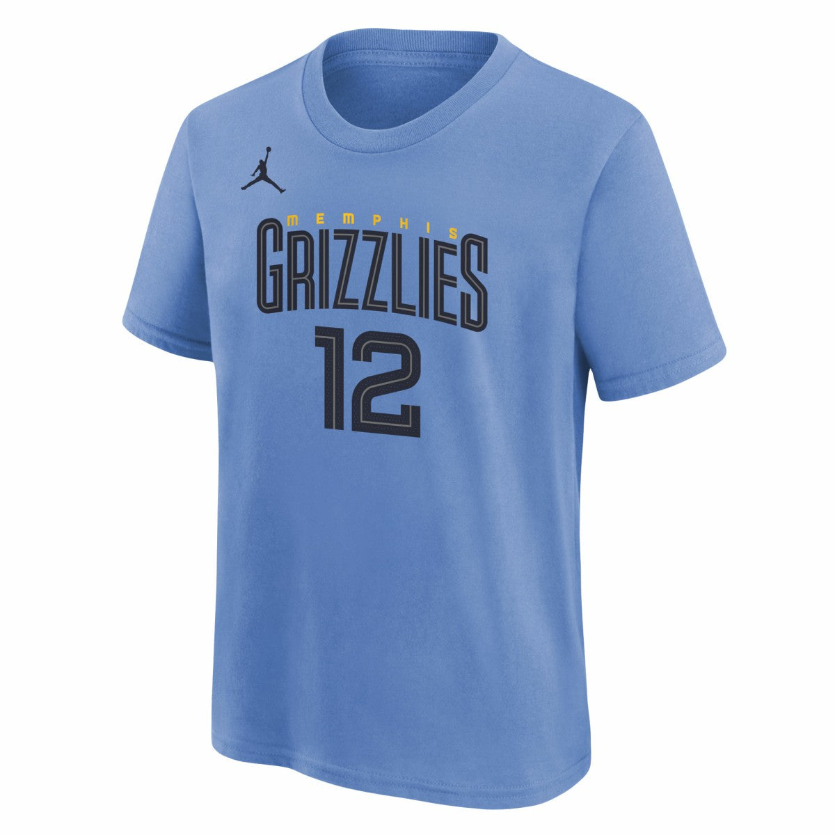 Ja Morant Memphis Grizzlies Jordan Brand Youth Statement Edition Name & Number Player T-Shirt Light Blue