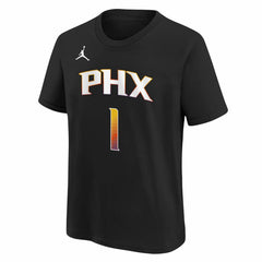 Devin Booker Phoenix Suns Jordan Brand Youth Statement Edition Name & Number Player T-Shirt Black