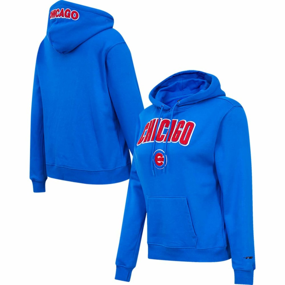 Chicago Cubs Pro Standard Women's Classic Fleece Pullover Hoodie - Royal - MLB Online