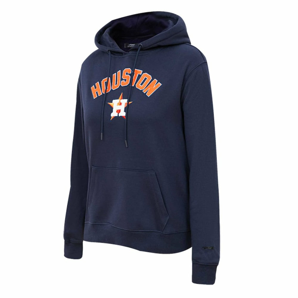 Houston Astros Pro Standard Women's Classic Fleece Pullover Hoodie - Navy - MLB Sale