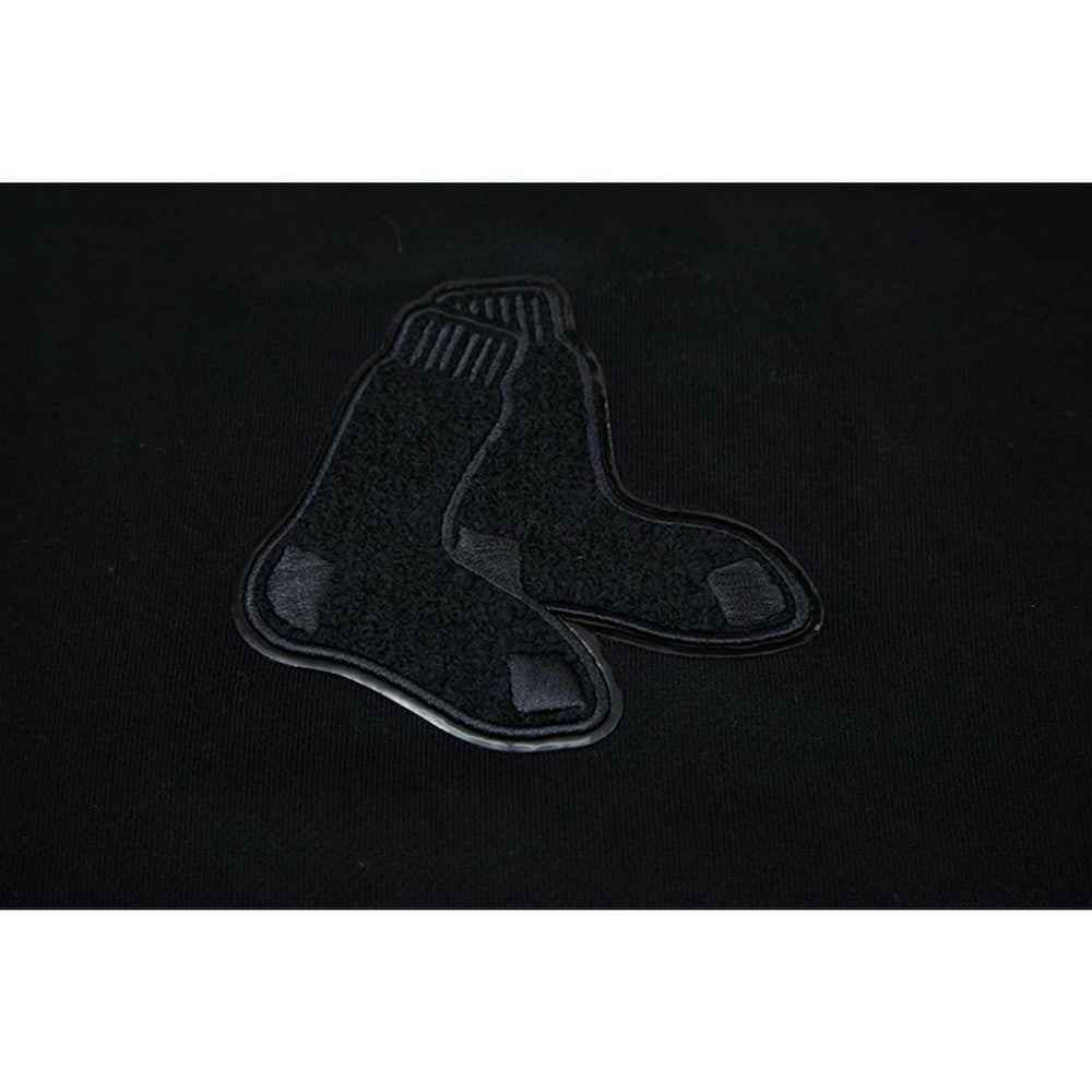 Boston Red Sox Pro Standard Women's Triple Black Cropped Pullover Hoodie - MLB Discount