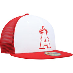 Los Angeles Angels New Era 2023 On-Field Batting Practice 59FIFTY Fitted Hat - White/Red - New Era on Sale