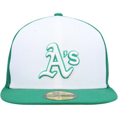 Athletics New Era 2023 On-Field Batting Practice 59FIFTY Fitted Hat - White/Green - New Era Sale