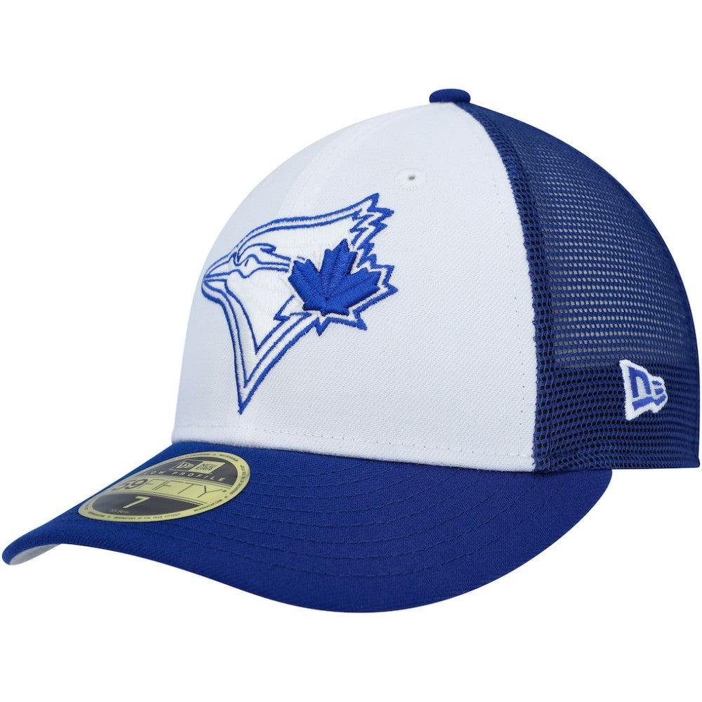 Toronto Blue Jays New Era 2023 On-Field Batting Practice Low Profile 59FIFTY Fitted Hat - White/Royal - New Era Lifestyle