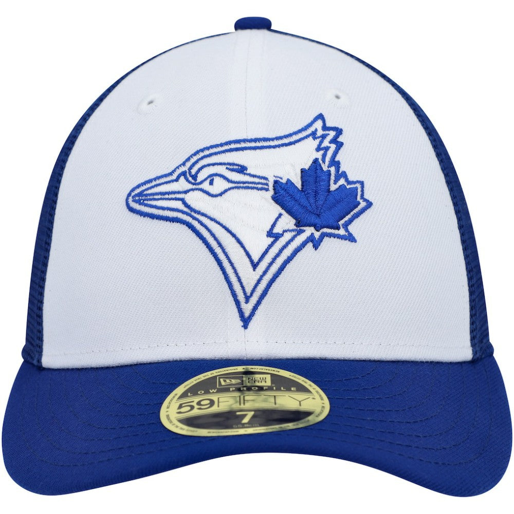 Toronto Blue Jays New Era 2023 On-Field Batting Practice Low Profile 59FIFTY Fitted Hat - White/Royal - New Era Lifestyle