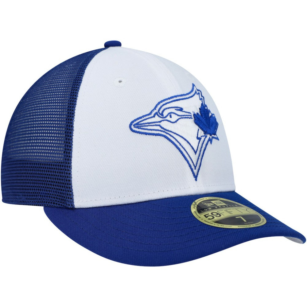 Toronto Blue Jays New Era 2023 On-Field Batting Practice Low Profile 59FIFTY Fitted Hat - White/Royal - New Era Lifestyle