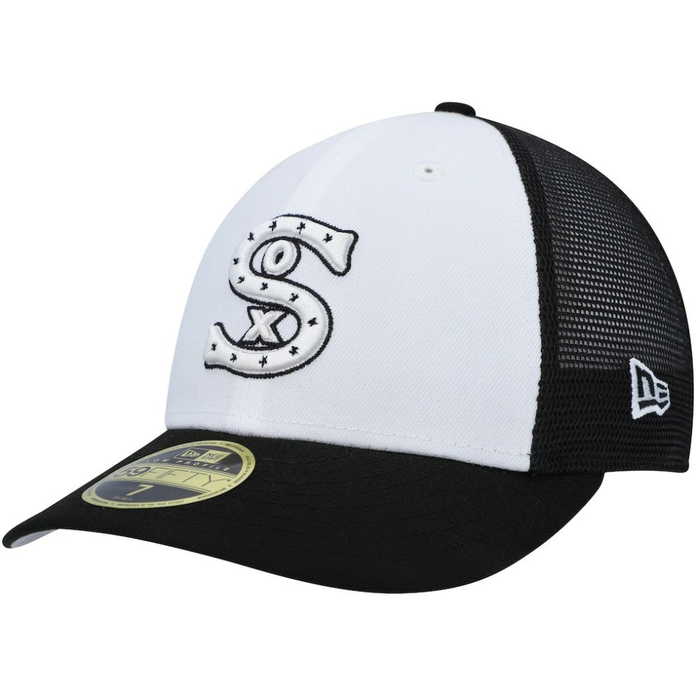Chicago White Sox New Era 2023 On-Field Batting Practice Low Profile 59FIFTY Fitted Hat - White/Black - New Era Discount