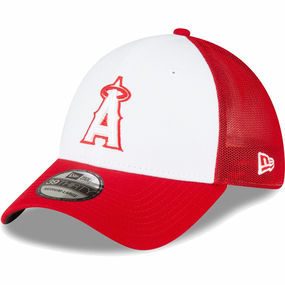 Los Angeles Angels New Era 2023 On-Field Batting Practice 39THIRTY Flex Hat - Red/White - New Era Online