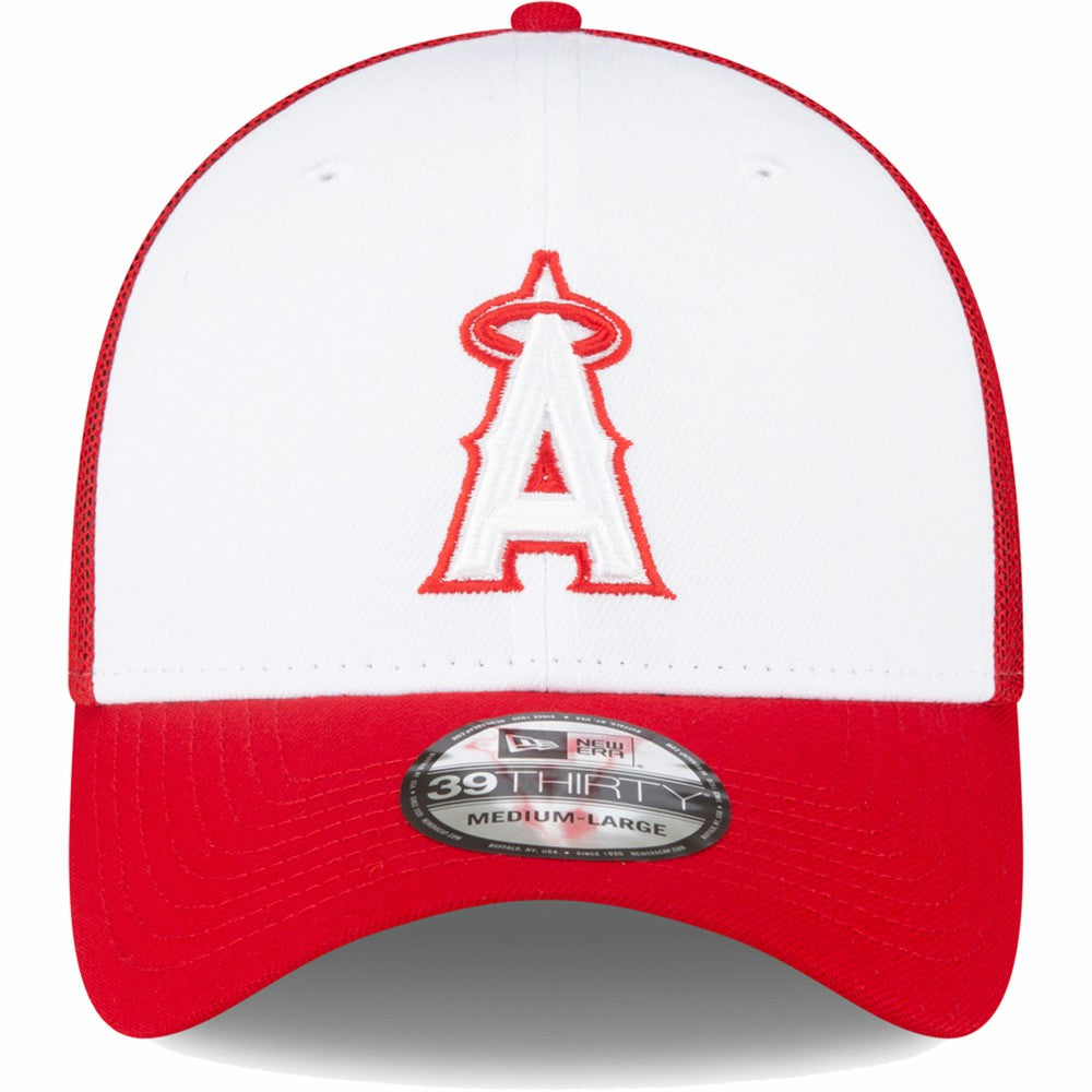 Los Angeles Angels New Era 2023 On-Field Batting Practice 39THIRTY Flex Hat - Red/White - New Era Online
