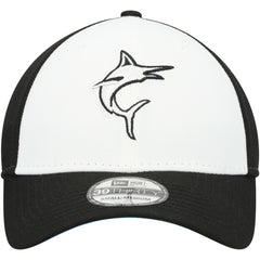 Miami Marlins New Era 2023 On-Field Batting Practice 39THIRTY Flex Hat - Black/White - New Era on Sale