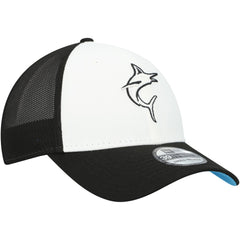 Miami Marlins New Era 2023 On-Field Batting Practice 39THIRTY Flex Hat - Black/White - New Era on Sale