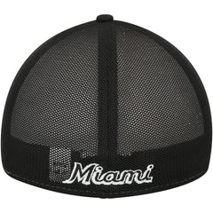 Miami Marlins New Era 2023 On-Field Batting Practice 39THIRTY Flex Hat - Black/White - New Era on Sale