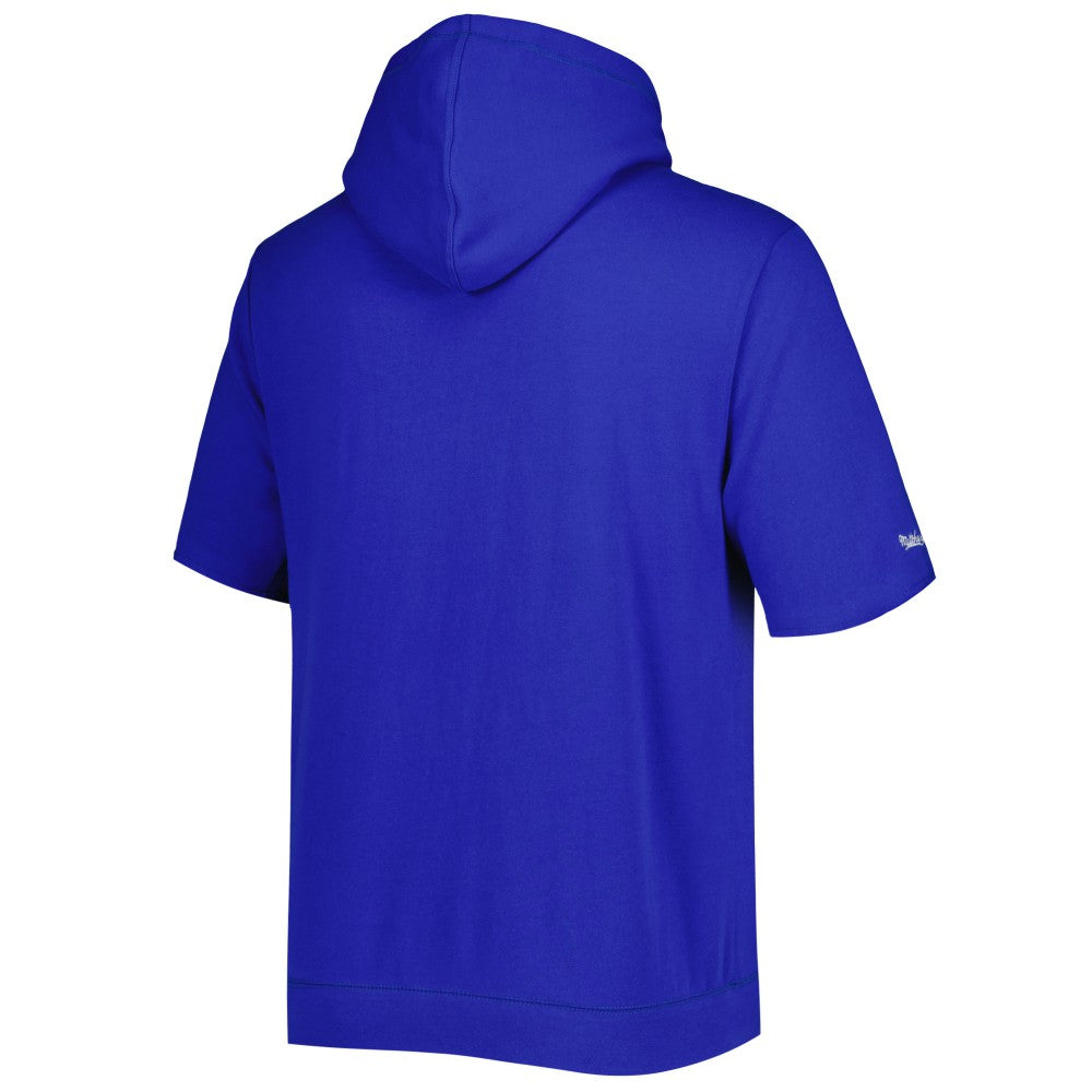 New York Mets Mitchell & Ness Cooperstown Collection Washed Fleece Pullover Short Sleeve Hoodie - Royal - Mitchell & Ness Sale