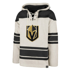 Vegas Golden Knights '47 Rockaway Lace-Up Pullover Hoodie - Oatmeal - NHL 4993237