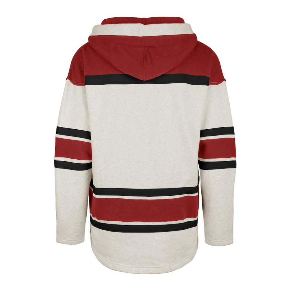 Detroit Red Wings '47 Rockaway Lace-Up Pullover Hoodie - Oatmeal - NHL 4993241