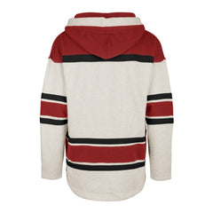 Detroit Red Wings '47 Rockaway Lace-Up Pullover Hoodie - Oatmeal - NHL 4993241