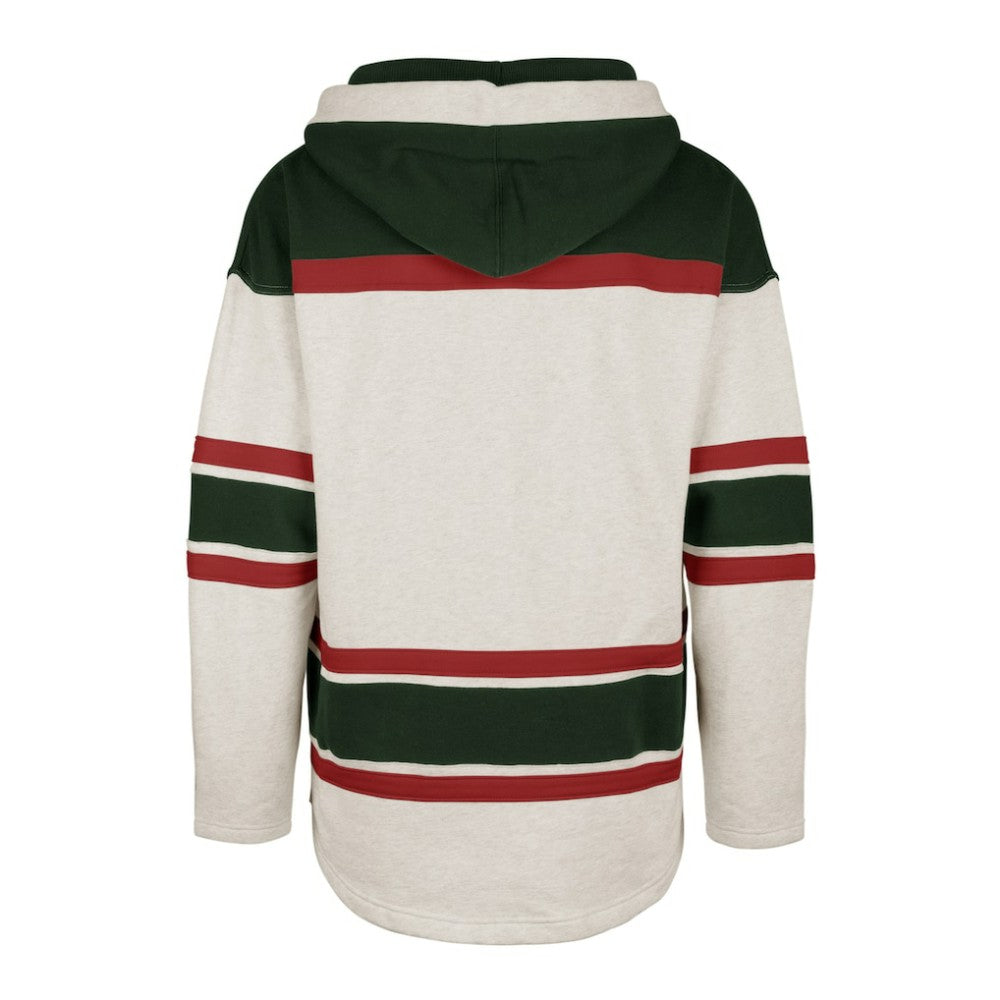New Jersey Devils '47 Rockaway Lace-Up Pullover Hoodie - Oatmeal - NHL 4993244