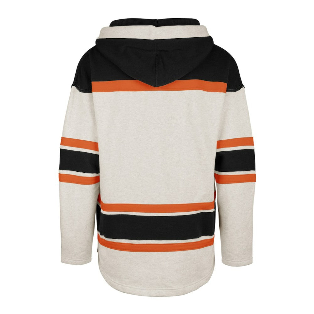 Philadelphia Flyers '47 Rockaway Lace-Up Pullover Hoodie - Oatmeal - NHL 4993246