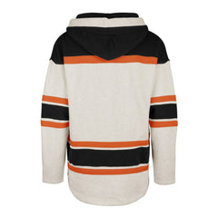Philadelphia Flyers '47 Rockaway Lace-Up Pullover Hoodie - Oatmeal - NHL 4993246