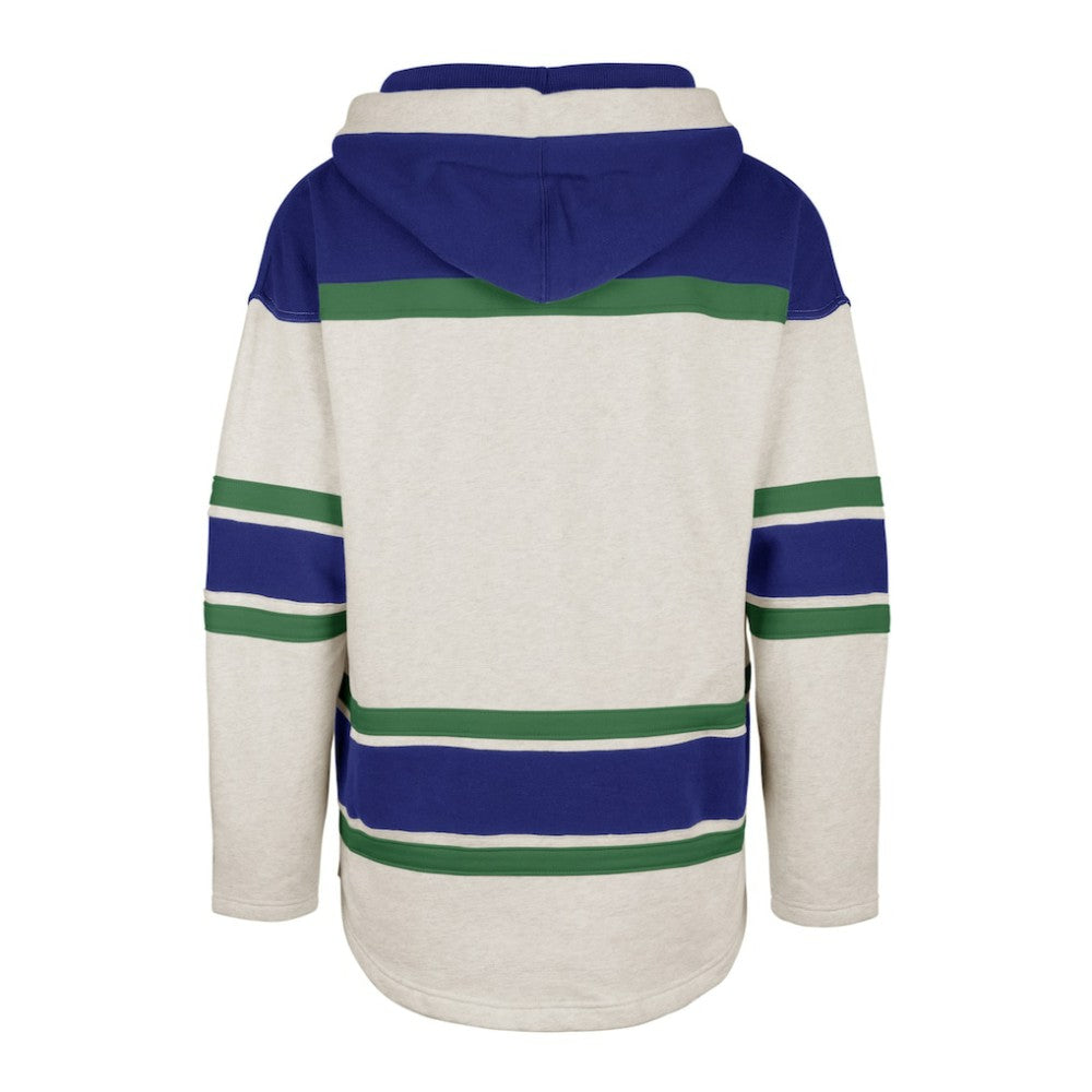Vancouver Canucks '47 Rockaway Lace-Up Pullover Hoodie - Oatmeal - NHL 4993250