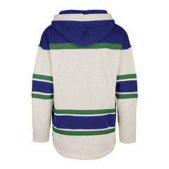 Vancouver Canucks '47 Rockaway Lace-Up Pullover Hoodie - Oatmeal - NHL 4993250