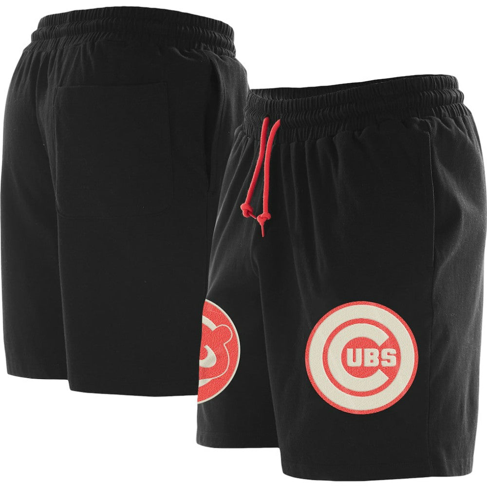Chicago Cubs New Era Color Pack Knit Shorts - Black - New Era Online
