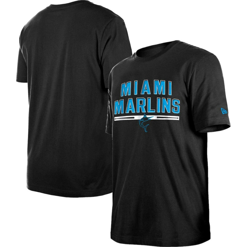 Miami Marlins New Era Batting Practice T-Shirt - Black - New Era Online