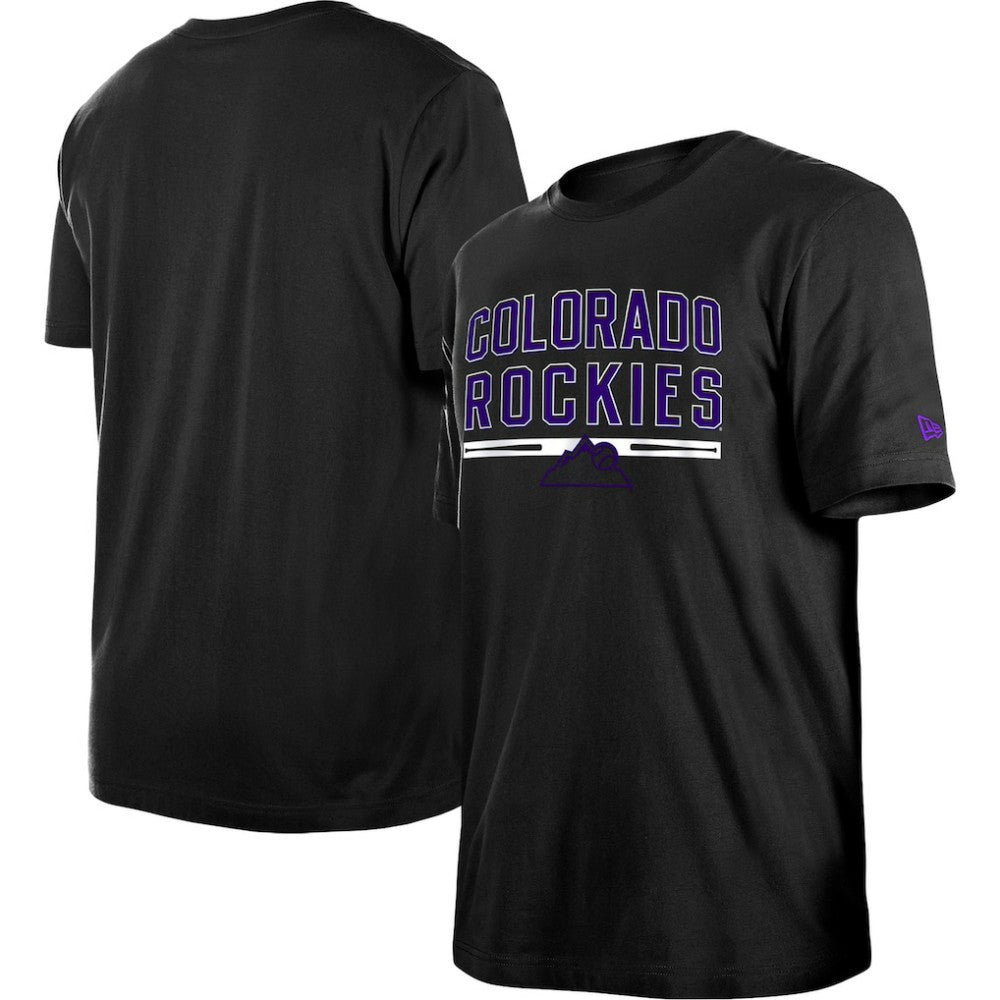 Colorado Rockies New Era Batting Practice T-Shirt - Black - New Era Lifestyle