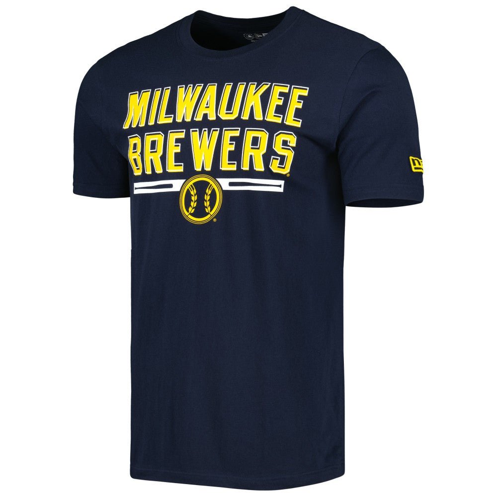 Milwaukee Brewers New Era Batting Practice T-Shirt - Navy - New Era Lifestyle