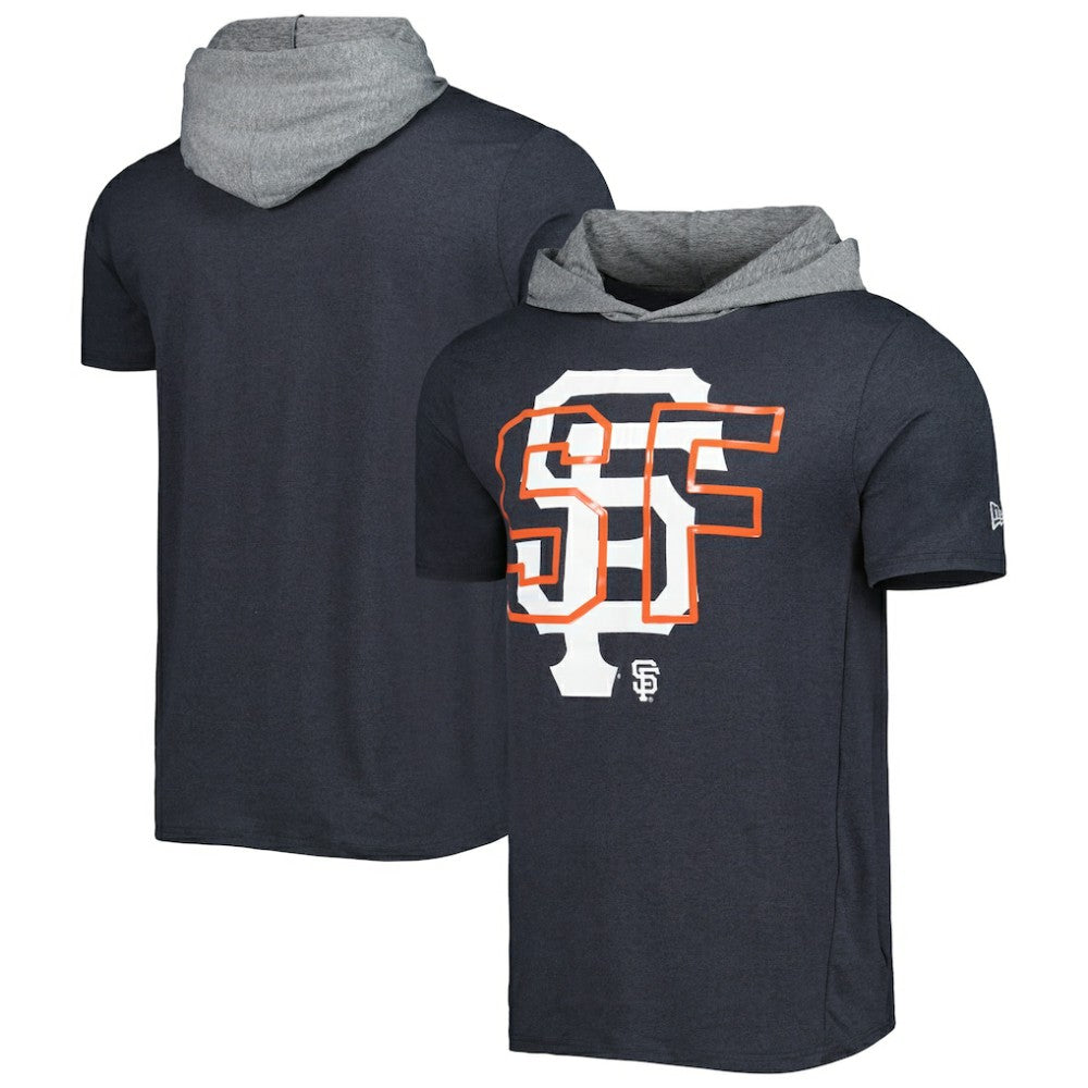 San Francisco Giants New Era Team Hoodie T-Shirt - Black - New Era Sale