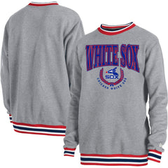 Chicago White Sox New Era Throwback Classic Pullover Sweatshirt - Heather Gray - New Era Sale