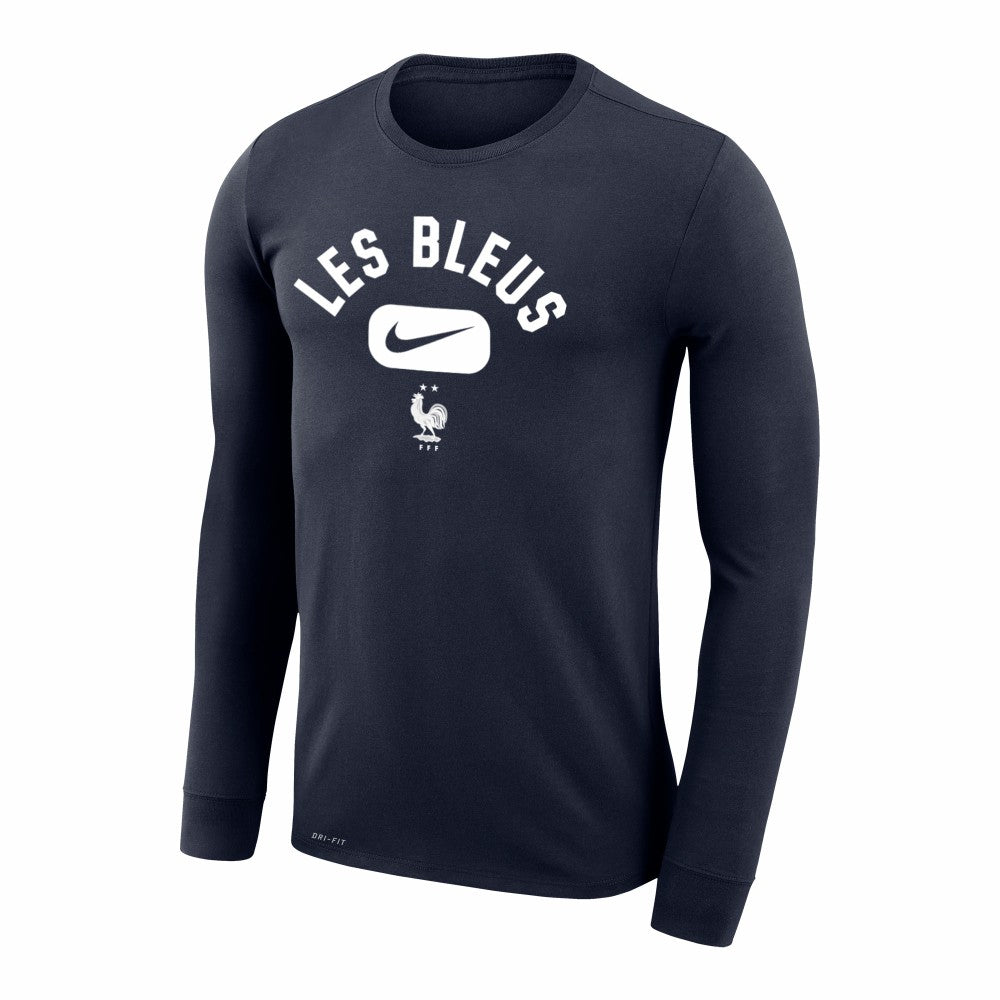 France National Team Lockup Legend Performance Long Sleeve T-Shirt Navy - Nike cheap