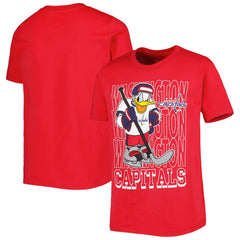Washington Capitals Youth Disney Donald Duck Three-Peat T-Shirt - Red - NHL 4994868