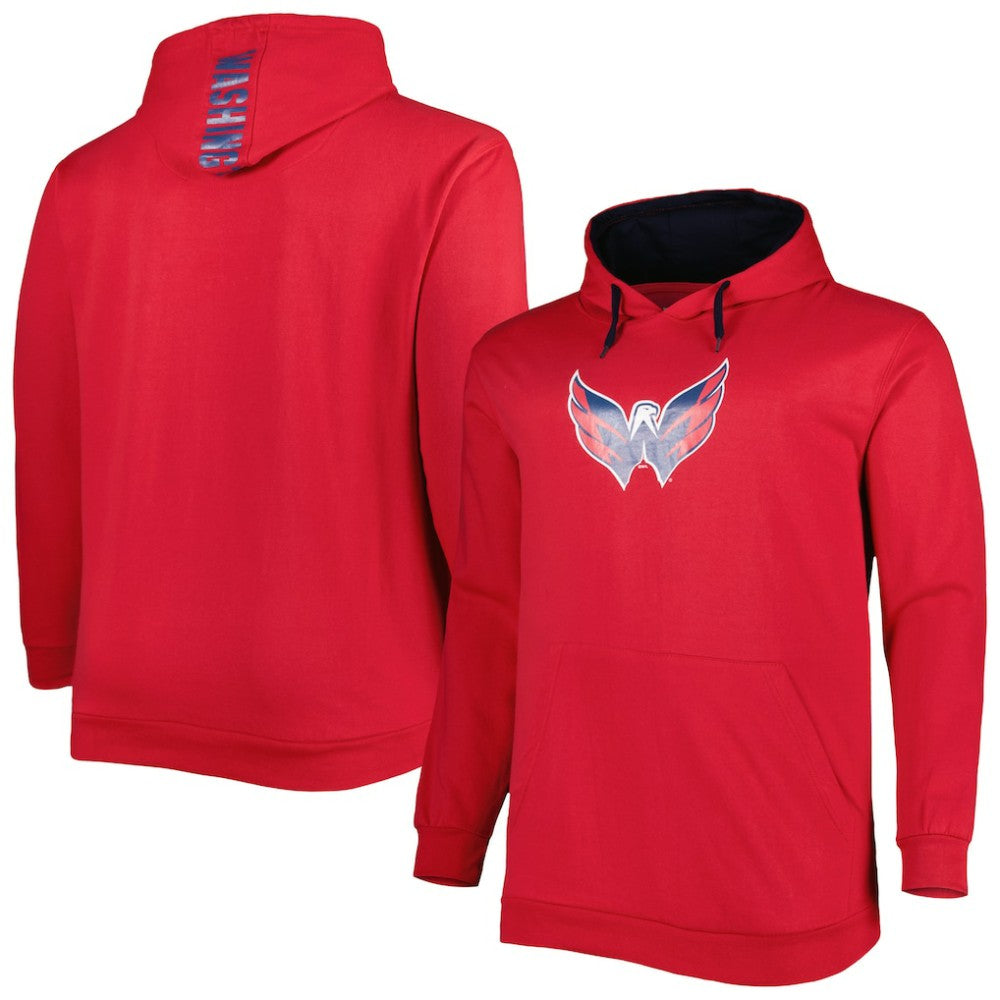 Washington Capitals Big & Tall Fleece Pullover Hoodie - Red - NHL 4995012