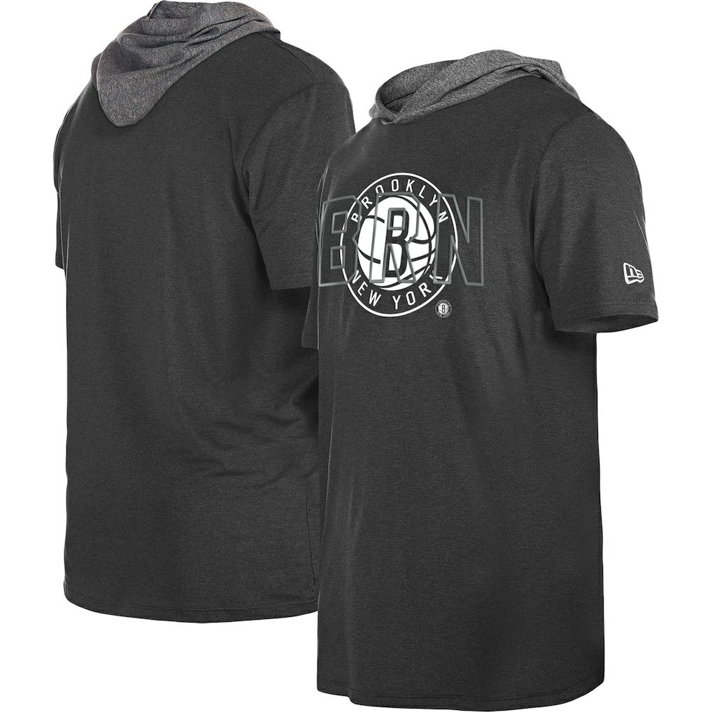 Brooklyn Nets Active Hoodie T-Shirt Black | New Era for sale