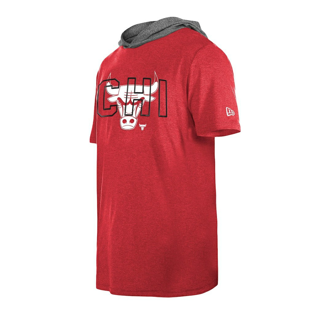 Chicago Bulls Active Hoodie T-Shirt for sale Heather Red | New Era