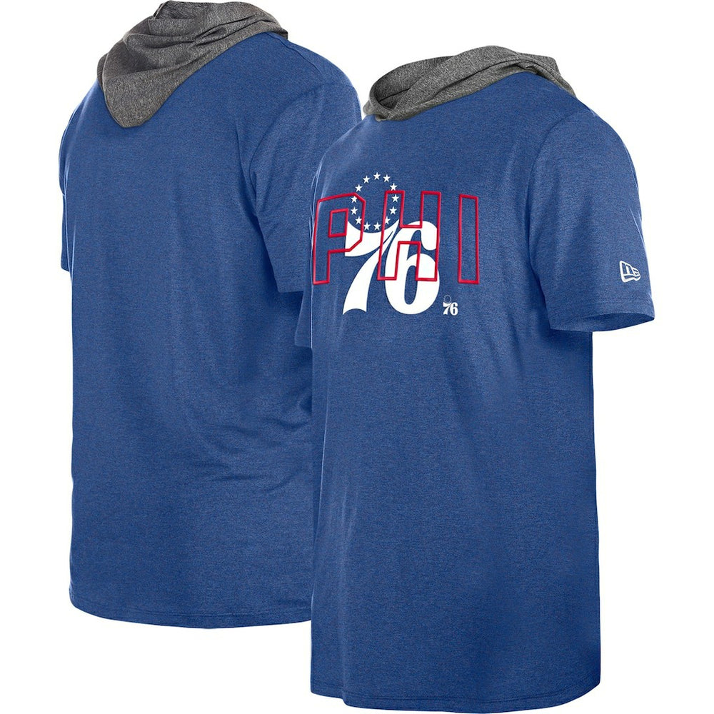 Philadelphia 76ers Active Hoodie T-Shirt Royal | New Era Lifestyle