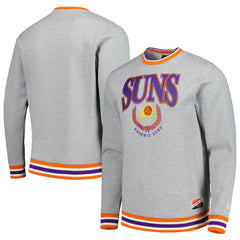 Phoenix Suns Unisex Vintage Throwback Crew Sweatshirt Heather Gray | New Era